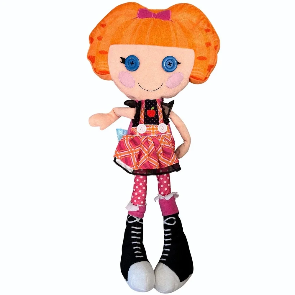 Lalaloopsy Bea Spells-a-Lot Plush Doll Orange Hair School Outfit Zipper Head 22